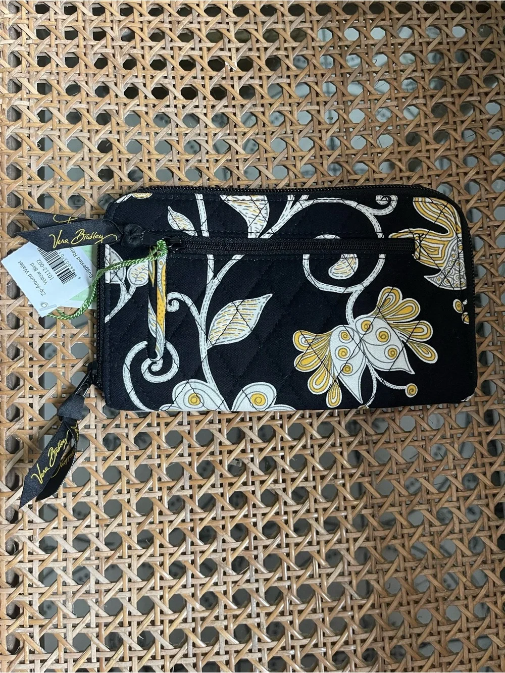 NWT Vera Bradley retired “Yellow Bird” Zip-Around Wallet